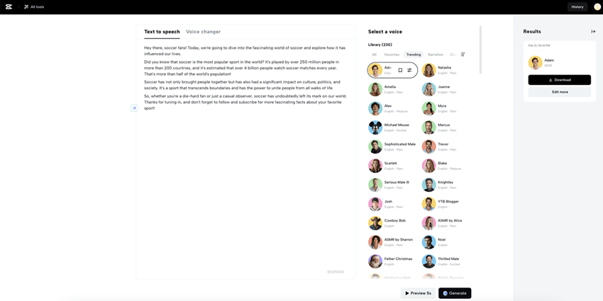 AI Voice Effects
