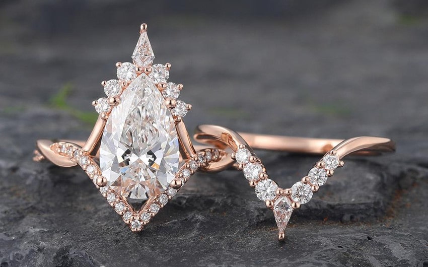 PattiRing Rose Gold Lab Grown Diamond Rings
