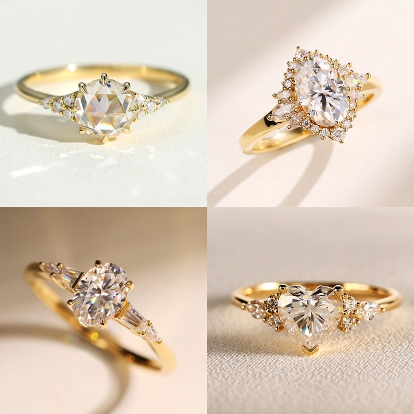 moissanite rings