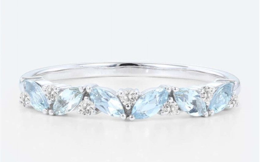 LisaJewelryUS Birthstone Exquisite Stacking Ring