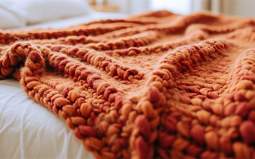 Hand Knitted Blanket Transforms Any Living Space