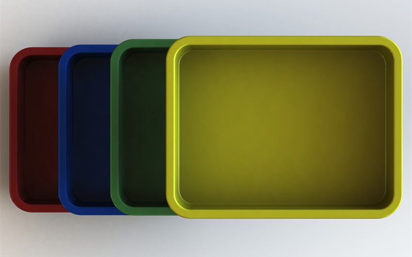 Plastic Tray Storage for Educational Needs