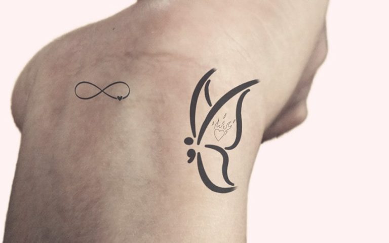 80 Butterfly Semicolon Tattoo Ideas That Symbolize Healing, Hope, and Strength