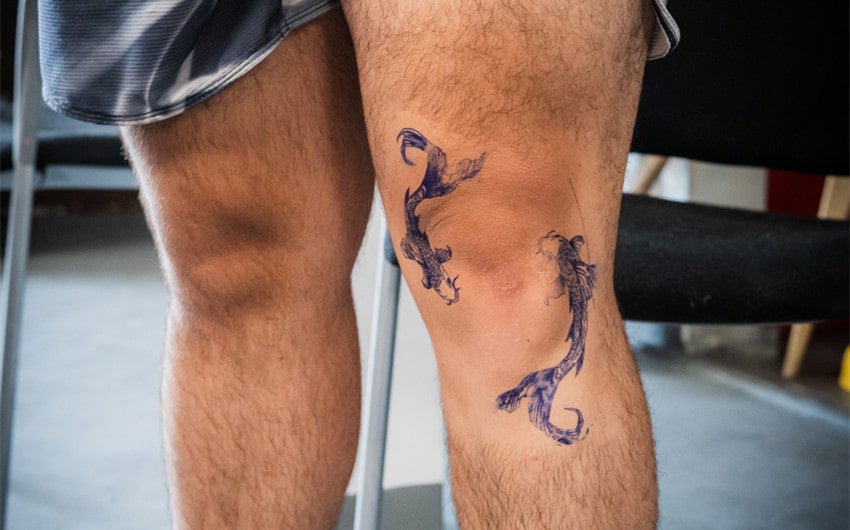 simple leg tattoo ideas for men