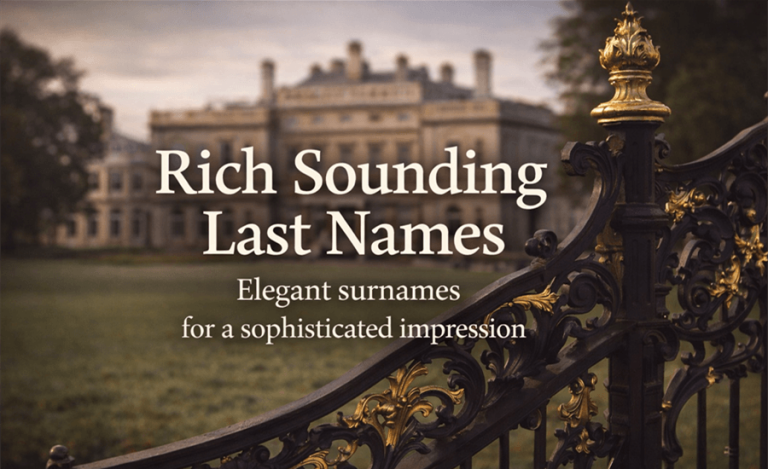 Rich Sounding Last Names That Instantly Make a Name Feel More Elegant