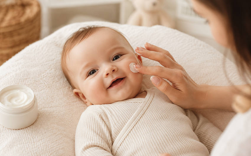 Baby Face Cream Actively Supports Developing Infant Skin