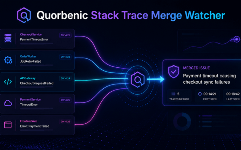Quorbenic Stack Trace Merge Watcher: Cleaner Error Grouping for Complex Software Teams